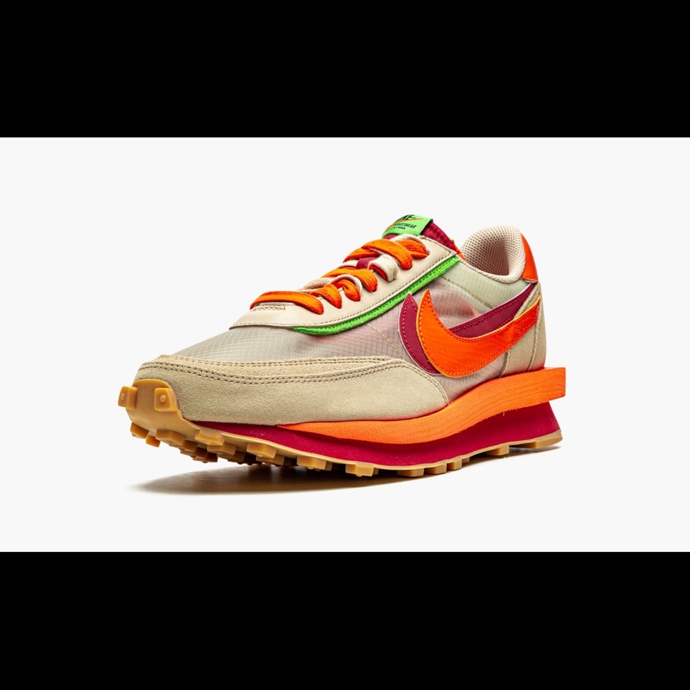 Nike Ld Waffle Sacai Clot Net Orange Blaze - Dh1347-100